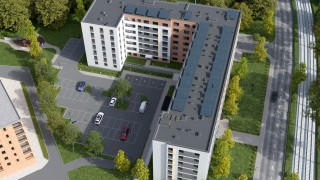 Projekt inwestycji TBS przy Jagiellońskiej w Warszawie, wiz. materiały inwestora