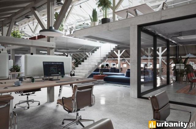 Projekt inwestycji Loft Park w Krakowie, wiz. materiały inwestora