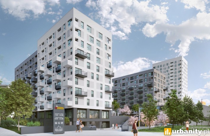 UP2U - projekt inwestycji w Poznaniu, wiz. materiały dewelopera