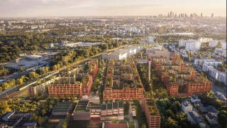 Duże osiedle na Targówku ze szkołą podstawową. Do 12 pięter zabudowy i ok. 1900 mieszkań