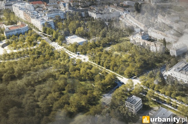 Projekt przebudowy ulicy Karowej, wiz. RS Architektura Krajobrazu