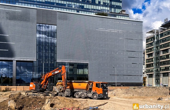 Pierwsze prace pod budowę wieżowca AFI Tower, fot. Echo Investment
