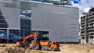 Pierwsze prace pod budowę wieżowca AFI Tower, fot. Echo Investment