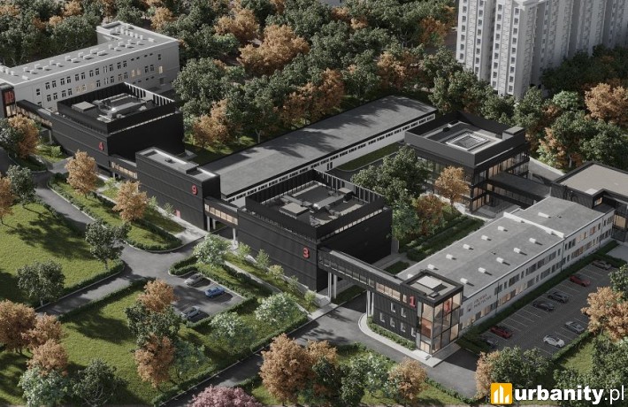 Projekt modernizacji i rozbudowy Archiwum Państwowego w Katowicach, wiz. materiały inwestora
