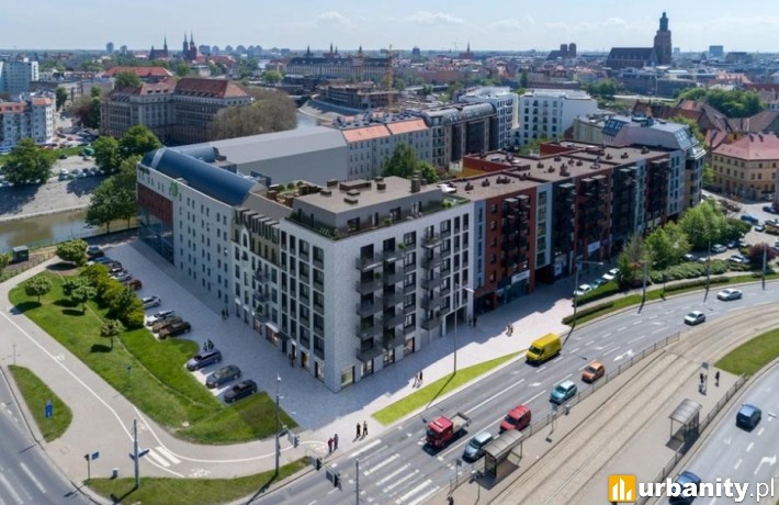 Projekt inwestycji Jagiełły 6 we Wrocławiu