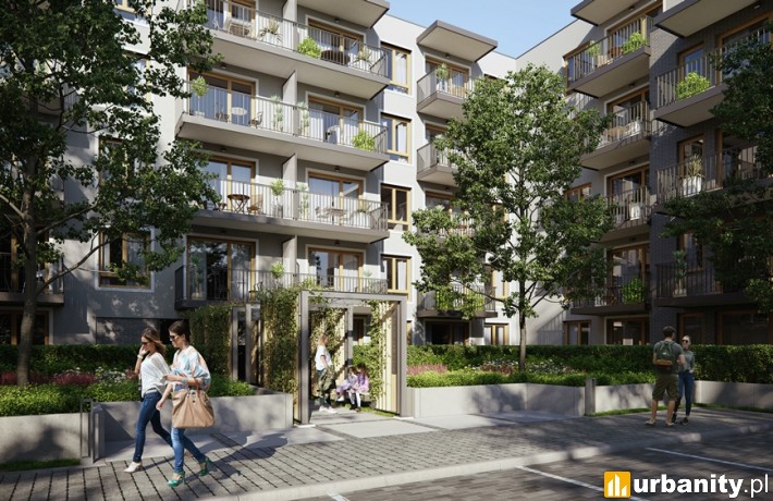 Wizualizacja kolejnego etapu osiedla Modern City w Warszawie, fot. Robyg