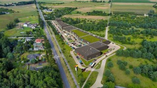 Projekt parku handlowego w Goleniowie, wiz. materiały inwestora