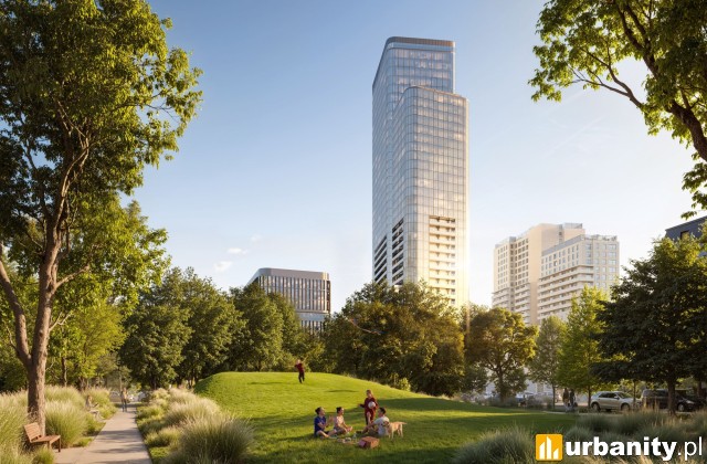 Wizualizacja Quorum Tower we Wrocławiu, wiz. materiały inwestora