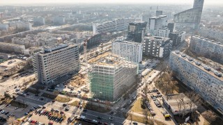 Wiecha na budowie biurowca Swobodna SPOT we Wrocławiu, fot. materiały prasowe