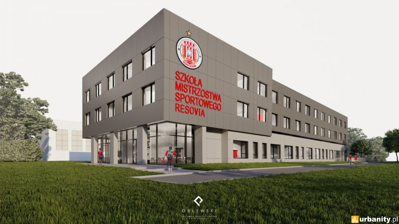 Rzeszów z nową siedzibą Szkoły Mistrzostwa Sportowego Resovia. Budowa już się rozpoczęła