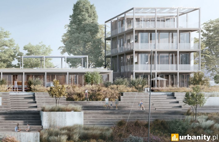 Nowy bosmanat w Porcie Czerniakowskim, wiz. GAB Piotr Grabowski Architekt