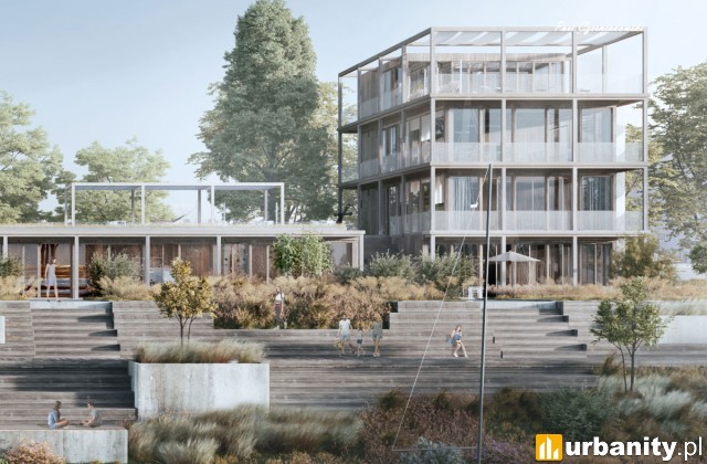 Nowy bosmanat w Porcie Czerniakowskim, wiz. GAB Piotr Grabowski Architekt