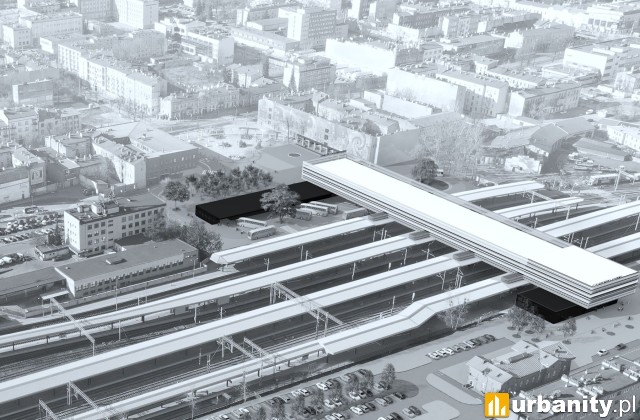 Projekt nowego dworca Częstochowa Główna, wiz. PKP