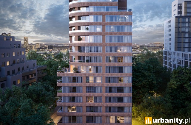 Wizualizacja apartamentowca Flare w Warszawie, wiz. materiały dewelopera