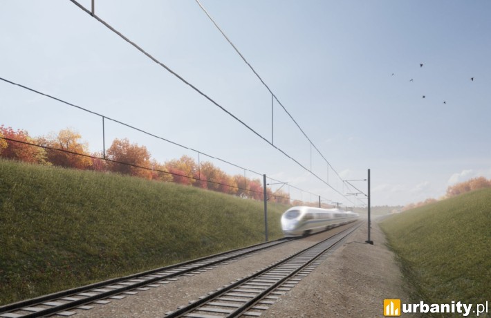 Budowa 14,3-kilometrowego odcinka Kolei Dużych Prędkości (KDP) Warszawa-Łódź, wiz. CPK