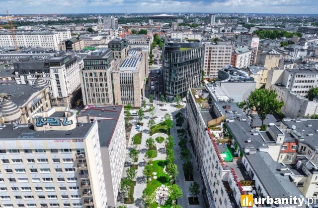 Nowa Złota niemal gotowa. W centrum Warszawy powstał zielony deptak, fot. Cezary Warś, UM Warszawa