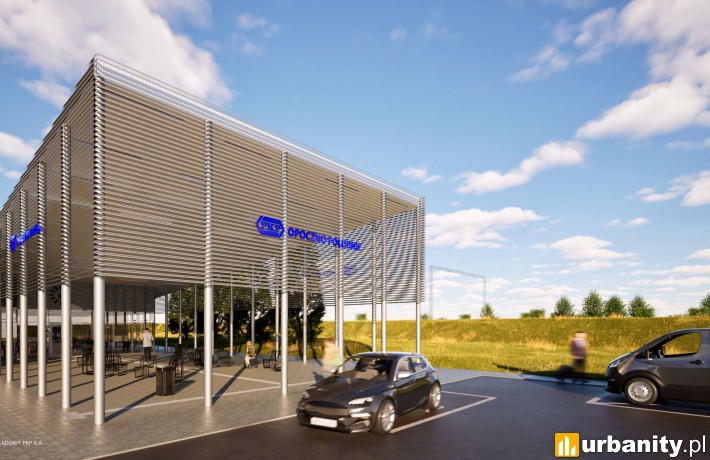 Wizualizacja nowego dworca Opoczno Południe, wiz. PKP S.A.