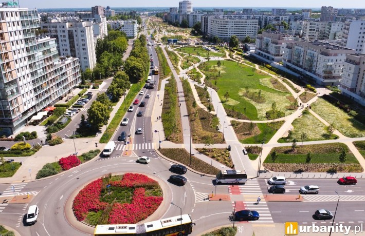 Powstający park linearny na Ursynowie, fot. Cezary Warś, UM Warszawa