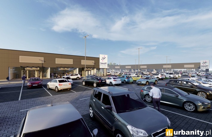 Smart Park Pobiedziska, wizualizacja, wiz. materiały inwestora
