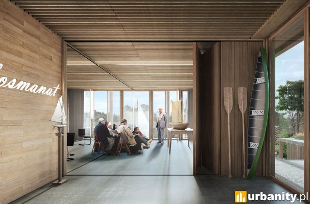 Nowy bosmanat w Porcie Czerniakowskim, wiz. GAB Piotr Grabowski Architekt