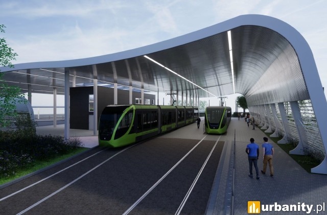 Nowy dach na dworcu Junikowo, wiz. Projekt Bułat Architekci