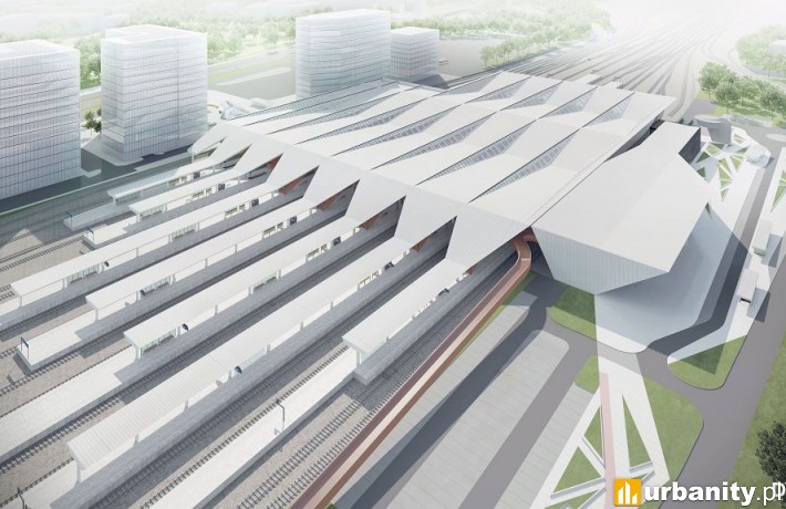 Nowy Dworzec Zachodni w Warszawie - wizualizacja