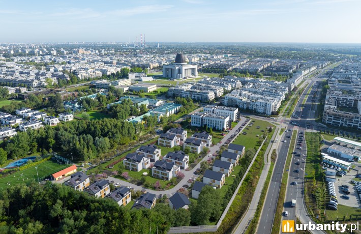 Projekt osiedla Esencja Wilanów, wiz. materiały dewelopera