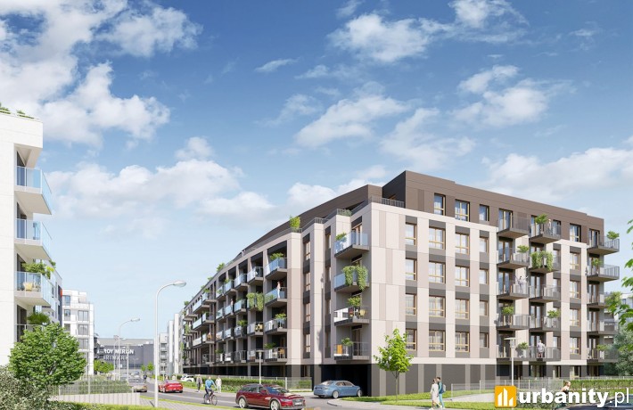 Wizualizacja kolejnego etapu osiedla Malta Point w Poznaniu, wiz. materiały dewelopera