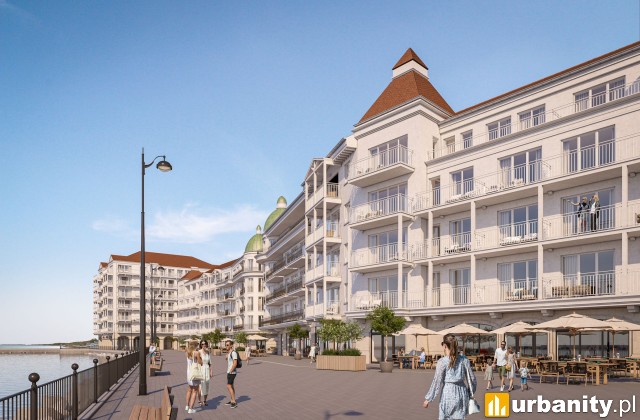 Marina Royale Darłowo, projekt inwestycji, wiz. materiały inwestora