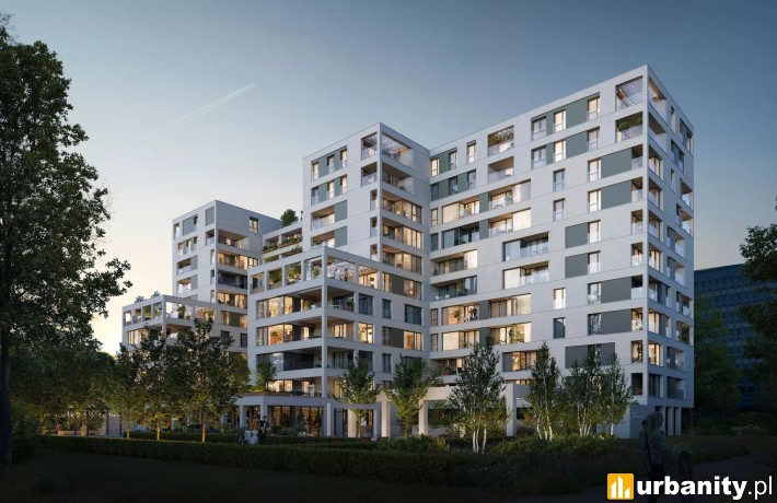 Projekt inwestycji mieszkaniowej premium Monument w Krakowie, wiz. Noho