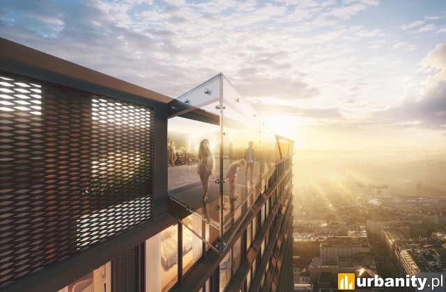 O27 Apartamenty Opolska - pierwszy w pełni przeszklony apartamentowiec, wiz. materiały inwestora