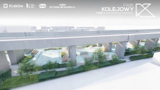 Park Kolejowy na Grzegórzkach - projekt inwestycji, wiz. materiały inwestora