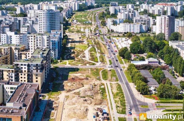 Powstający park linearny na Ursynowie, fot. Cezary Warś, UM Warszawa