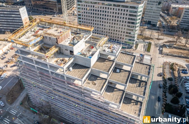 Wiecha na budowie biurowca Swobodna SPOT we Wrocławiu, fot. materiały prasowe