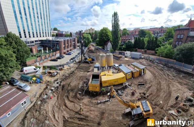 Budowa inwestycji Wodopój w centrum Gdańska, fot. materiały inwestora