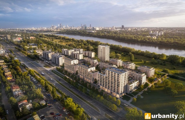 Nowy etap Bulwarów Praskich nad Wisłą, wiz. materiały inwestora