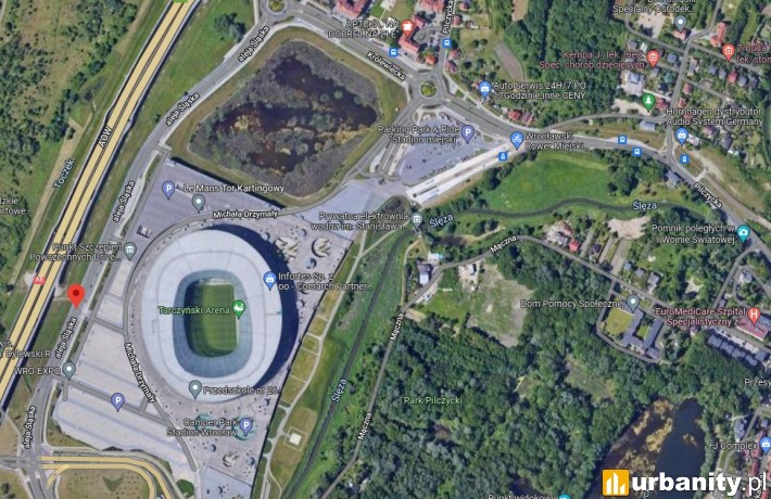 Czy tzw. dziura Solorza wreszcie doczeka się zabudowy?, fot. google maps