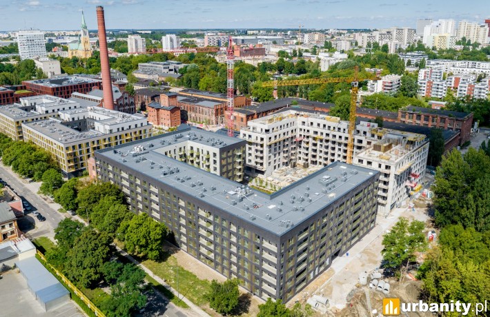 Część mieszkaniowa inwestycji Fuzja w Łodzi, fot. Echo Investment