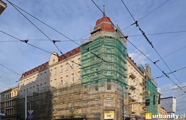 Tak obecnie prezentuje się rewitalizacja hotelu w centrum Wrocławia, fot. alsen strasse 67