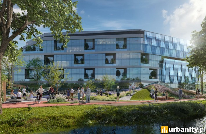 Grundmanna Office Park w Centrum Katowic, wiz. Cavatina Holding
