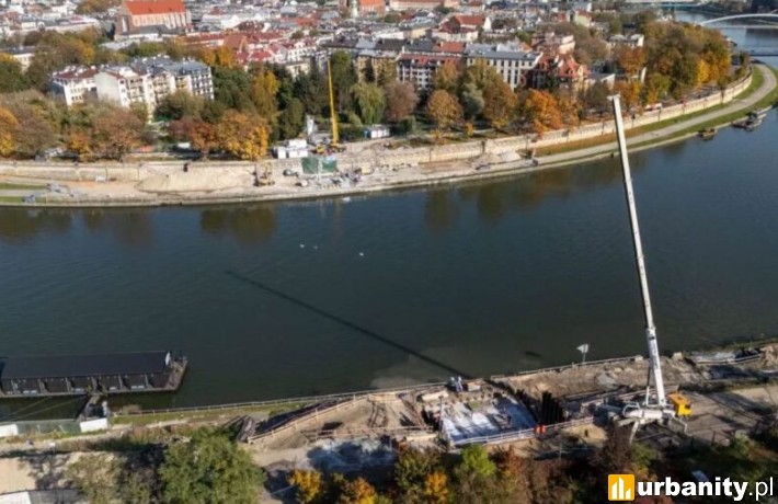 Kładka Kazimierz – Ludwinów: jaki stan prac?, fot. ZIM