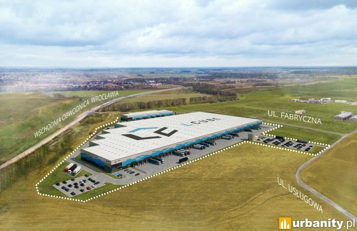 Logistic Park Wrocław II pod Wrocławiem, wizualizacja, wiz. materiały prasowe