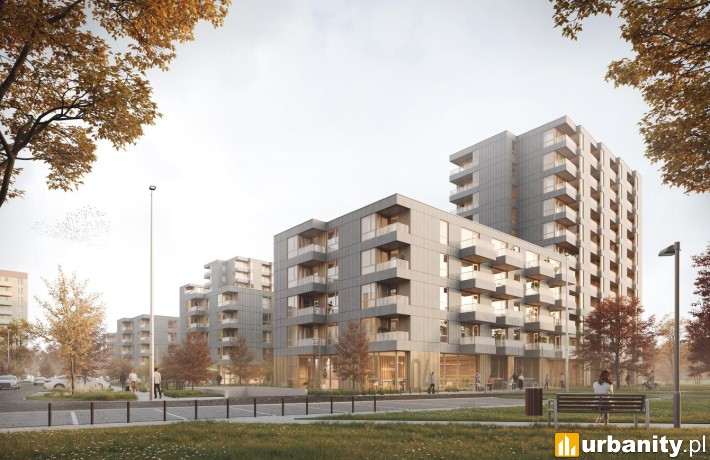 Zwycięska koncepcja osiedla w dzielnicy Włochy, wiz. Górecki Architekci