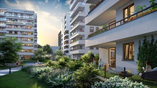 Kolejne budynki w budowie osiedla Pozytywny Mokotów