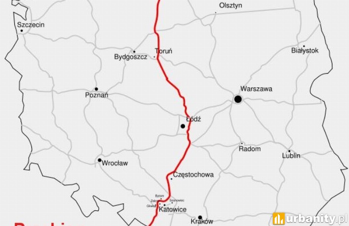 Przebieg autostrady A1