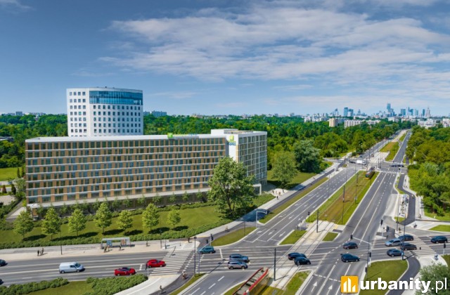 Holiday Inn Express & Suites, wizualizacja, wiz. materiały inwestora