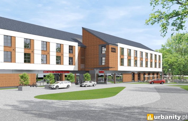 Kompleks hotelowo-konferencyjny w Malborku - wizualizacja