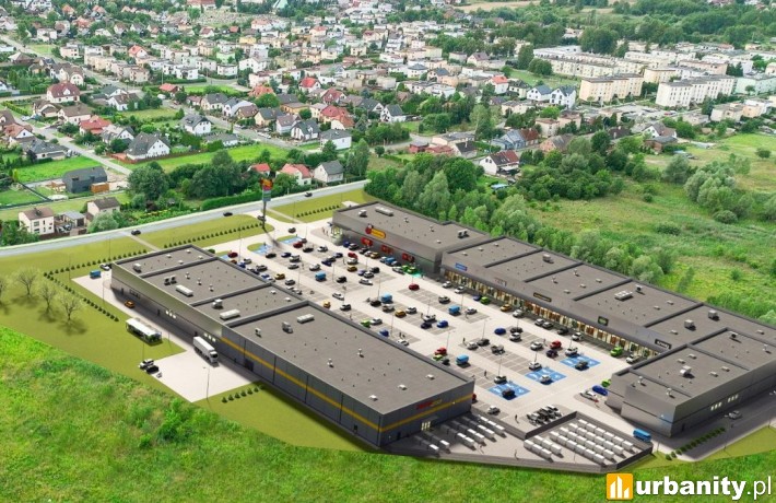 Park Handlowy Lędziny, wizualizacja inwestycji, wiz. materiały inwestora