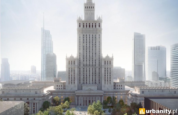 Projekt placu Centralnego w Warszawie, wiz. AA-Collective