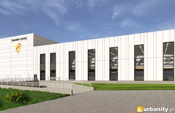 Centrum Ryanair w Krakowie, wizualizacja, wiz. materiały inwestora